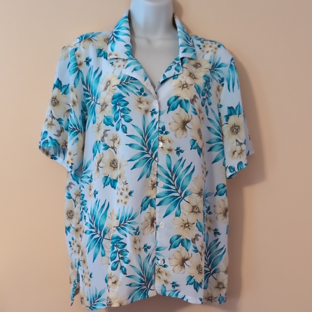 NWOT Bon Worth Floral Blouse